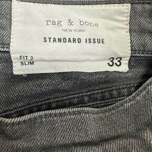 Rag & Bone - Fit 2 Slim Midrise Men’s Fit Jean - Size 33